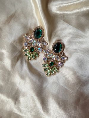 Green earrings