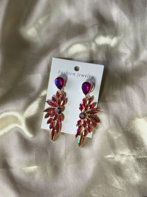 Fuksia/AB sävyiset korvakorut