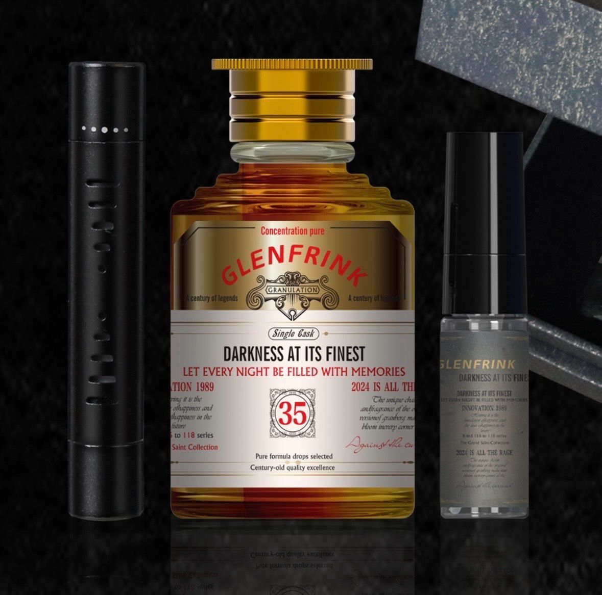 65ml Luxury Glenfrik Gold Set