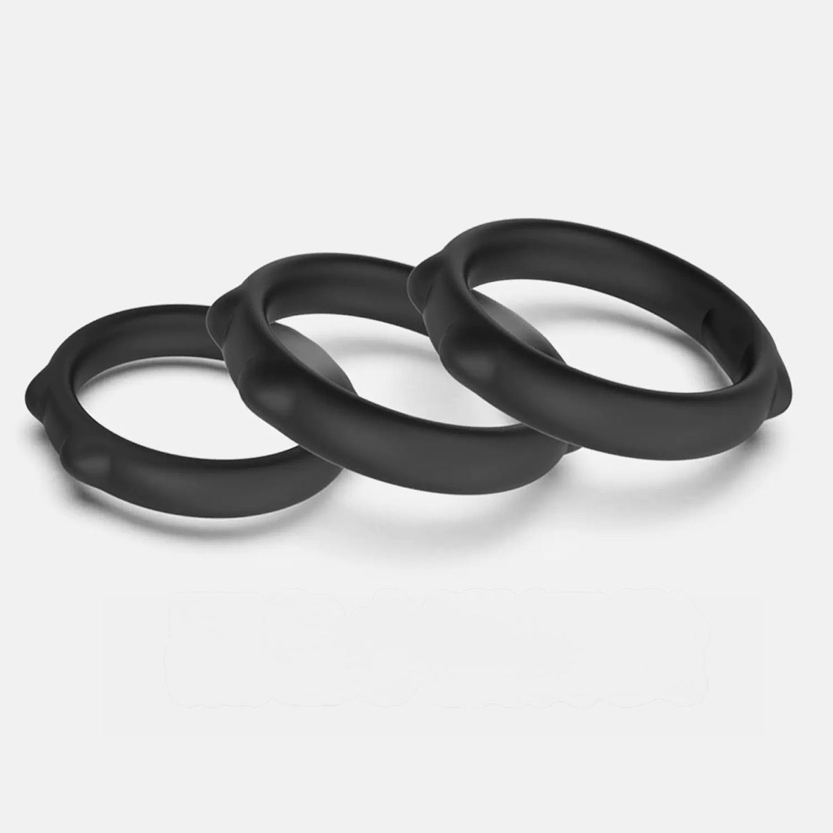 Cat Black Cockring (3 Pcs)size 30mm /36mm/42mm