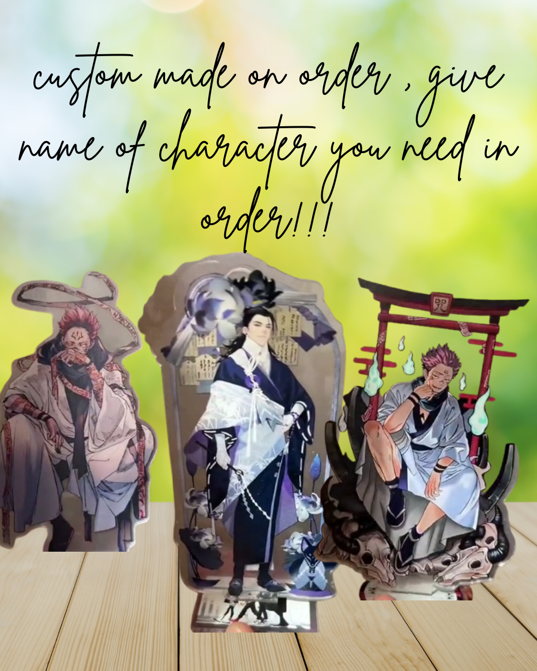 ​Custom-Made 15cm x 10cm Anime Table Stands – Personalized Collectible Art for Every Fan