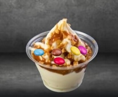 Sundae (Glace Vegan 🌱). Sans gluten. Halal- Saveur Vanille (1 sachet - Dégustation)