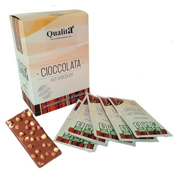 CHOCOLAT CHAUD ITALIEN NOISETTE. 25 sachets. 0.76 € / sachet