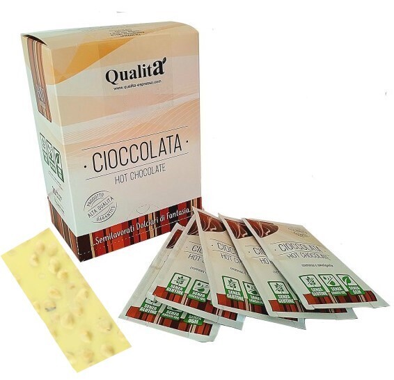 Chocolat chaud italien Blanc-Noisette (Boîte de 25 sachets)