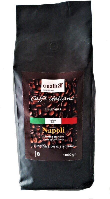 140 kg de CAFE EN GRAINS NAPOLI. 100 % robusta. 10.80 € / kg