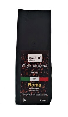 Café moulu ROMA 20 % Arabica 80 % Robusta (Sachet de 250gr)