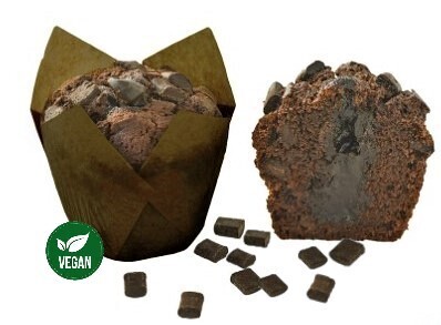 Muffins au chocolat double (🌱 Vegan) - Carton de 30 pièces