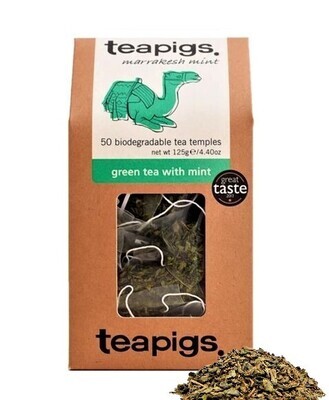 Thé vert Menthe de Qualité Supérieure (12 boîtes de 50 sachets)
