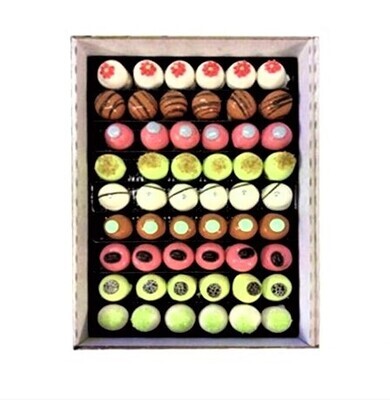 Bouchées en pâte d&#39;amandes (Coffret d&#39;1kg - 54 unités)