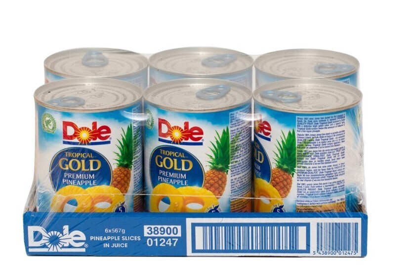 Ananas en tranches au sirop (6 boîtes )- 4,5kg )