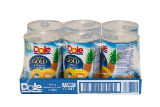 Ananas en tranches au sirop (6 boîtes )- 4,5kg )