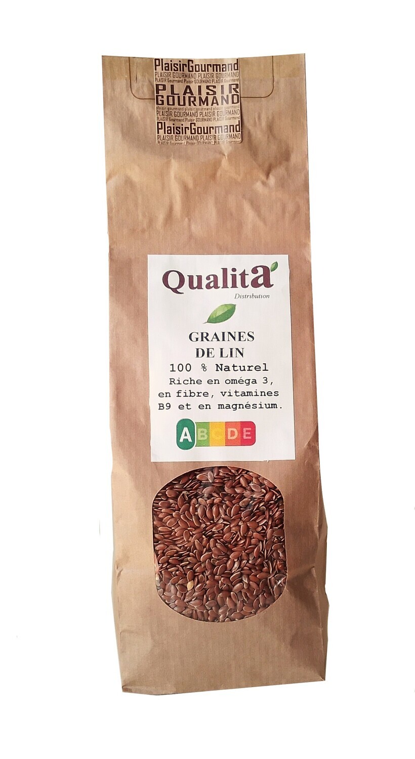 Graines de lin brun (9 sachets de 300gr)