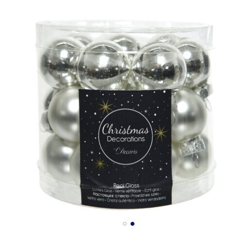 BOULES DE NOEL  ARGENT. 240 boules