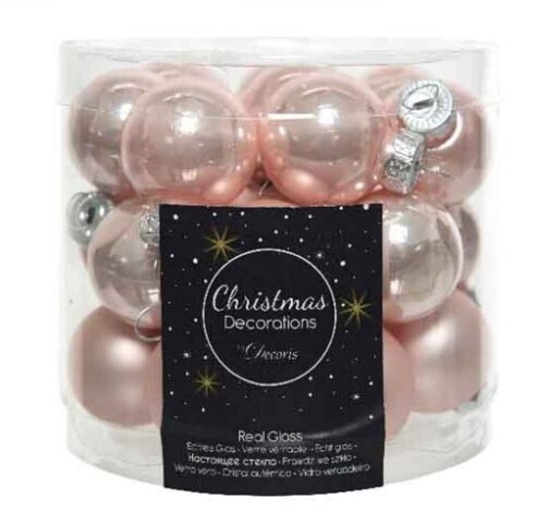 BOULES DE NOEL ROSE. 240 boules