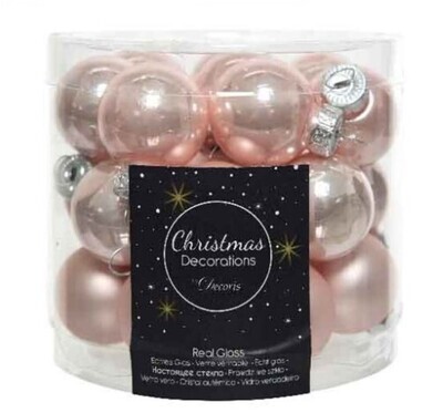 BOULES DE NOEL ROSE. 240 boules