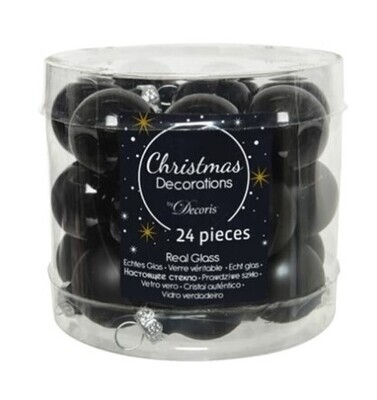 BOULES DE NOEL NOIRES. 240 boules