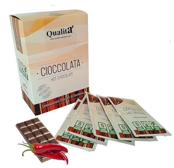 Chocolat chaud italien au Piment (Boîte de 25 sachets)