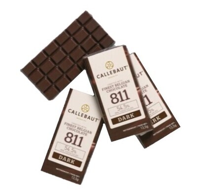 Mini tablettes de chocolat noir (75 unités)