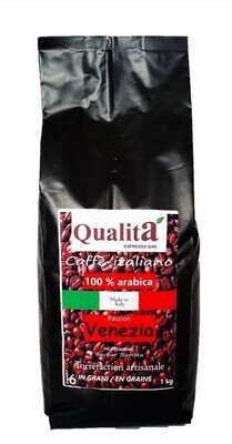 Café en grains VENEZIA 100 % Arabica (Sachet de 1kg)