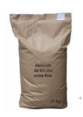 25 kg de SEMOULE DE BLE DUR EXTRA-FINE