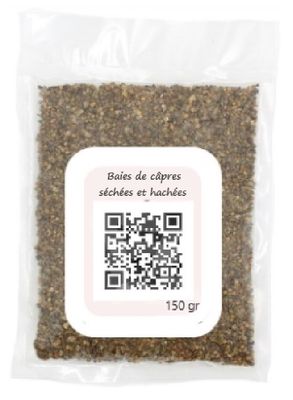Baies de câpres séchées et  hachées (sachet de 150 gr)
