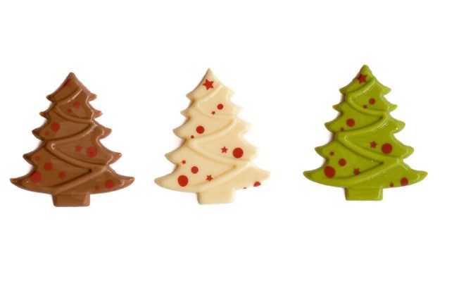 DECORATIONS EN CHOCOLAT. 90 pièces