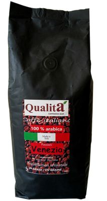 Café en grains VENEZIA 100 % Arabica (Sachet de 500gr)