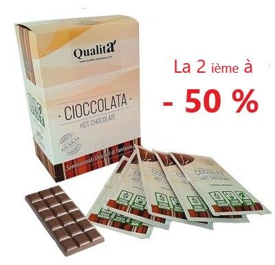 Offre Spéciale - Chocolat chaud italien au lait (2 Boîtes de 25 sachets)