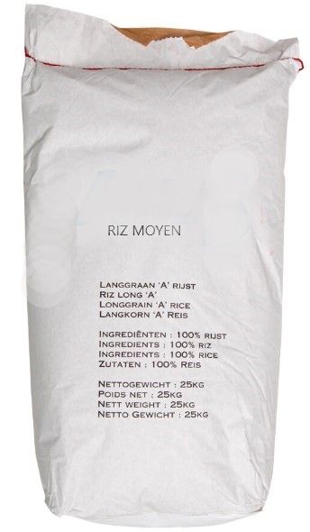 Riz moyen (sac de 25kg)