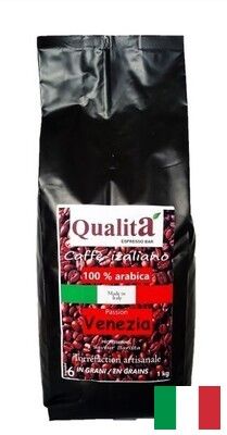 Café grains VENEZIA 100 % Arabica (Sachet de 1kg)