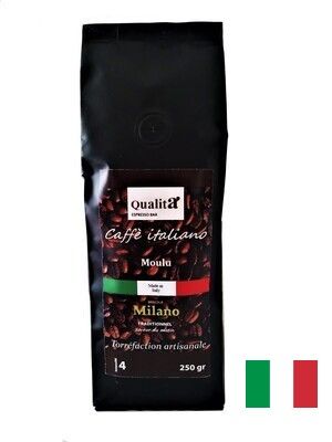 Café moulu MILANO 50 % Arabica 50 % Robusta (Sachet de 250 gr)