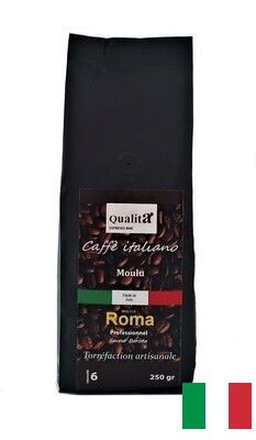 Café moulu ROMA 20 % Arabica 80 % Robusta (Sachet de 250gr)