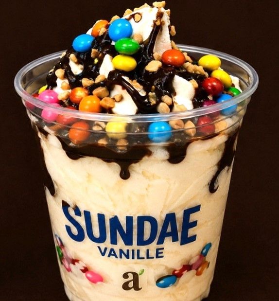 Sundae (Glace Vegan 🌱) Sans gluten - Halal. Saveur Vanille (Lot de 10 sachets)