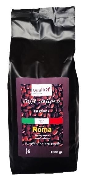 Café grains crémeux ROMA .1 kg. Intensité 6 (intermédiaire)