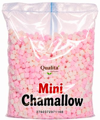 Mini Guimauves (Marshmallows) rose et blanc (sachet de 1kg)
