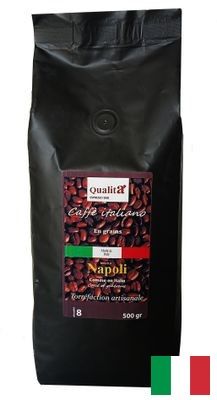 Café grains NAPOLI 100 % Robusta (Sachet de 500gr)