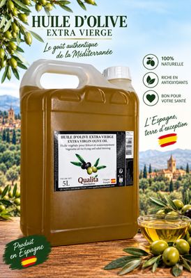 Huile d'olives EXTRA VIERGE. 5 litres