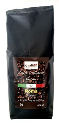 Café grains crémeux ROMA .10 kg. Intensité 6 (intermédiaire)