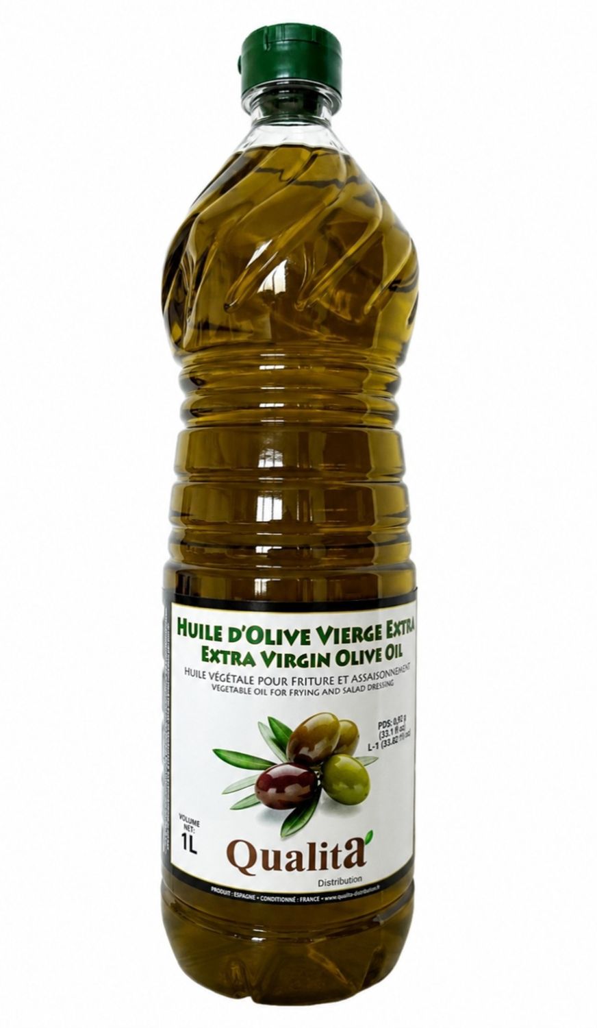 Huile d'olive EXTRA VIERGE (en bouteille de 1 litre). 720 litres