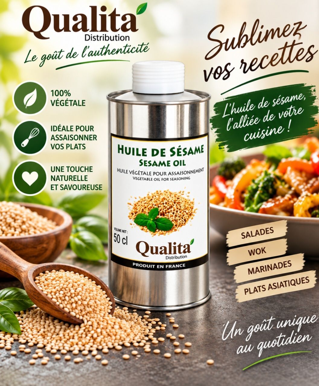 Huile de Sésame | 50 cl