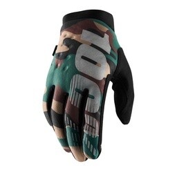 BRISKER Gloves YOUTH, Color: Camo/Black, Size: SM