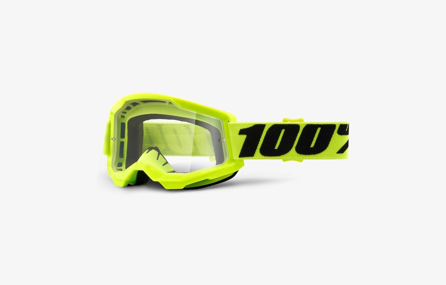 100% STRATA 2 Goggles Yellow/Clear