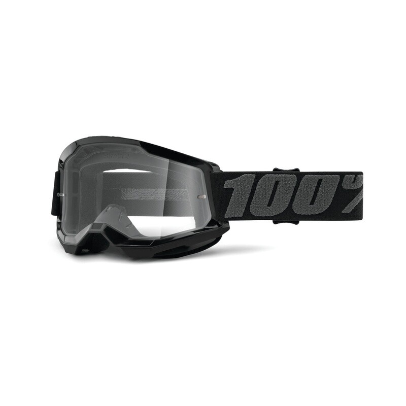 100% STRATA 2 Goggle Black - Clear