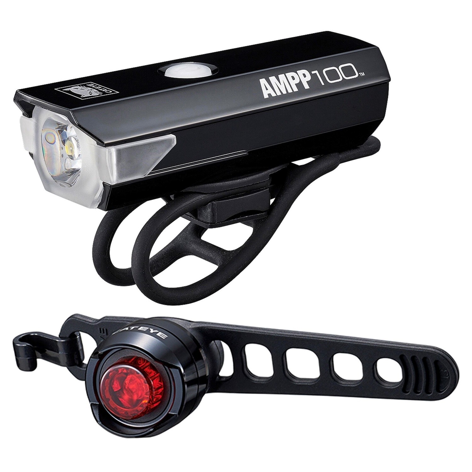 Cateye AMPP 100/ ORB Bike Light Set