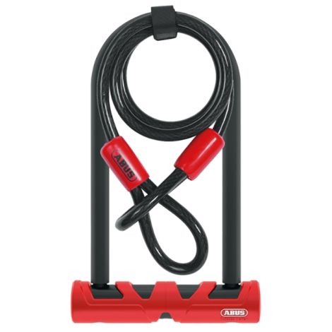 Abus Ultimate 420 and Cable Black/Red