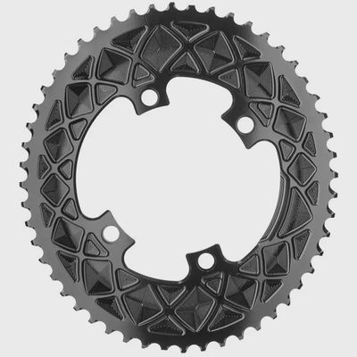 Shimano Oval 110BCD 4 holes, 2X, asymmetric Shimano 9000/6800, BLACK Shimano Oval 110BCD 4 holes, 2X, asymmetric Shimano 9000/6800, BLACK