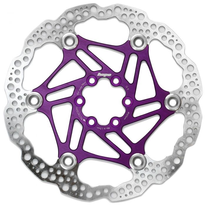 Hope Universal - 6 Bolt - Floating - Purple Disc 203mm Hope Universal - 6 Bolt - Floating - Purple Disc 203mm