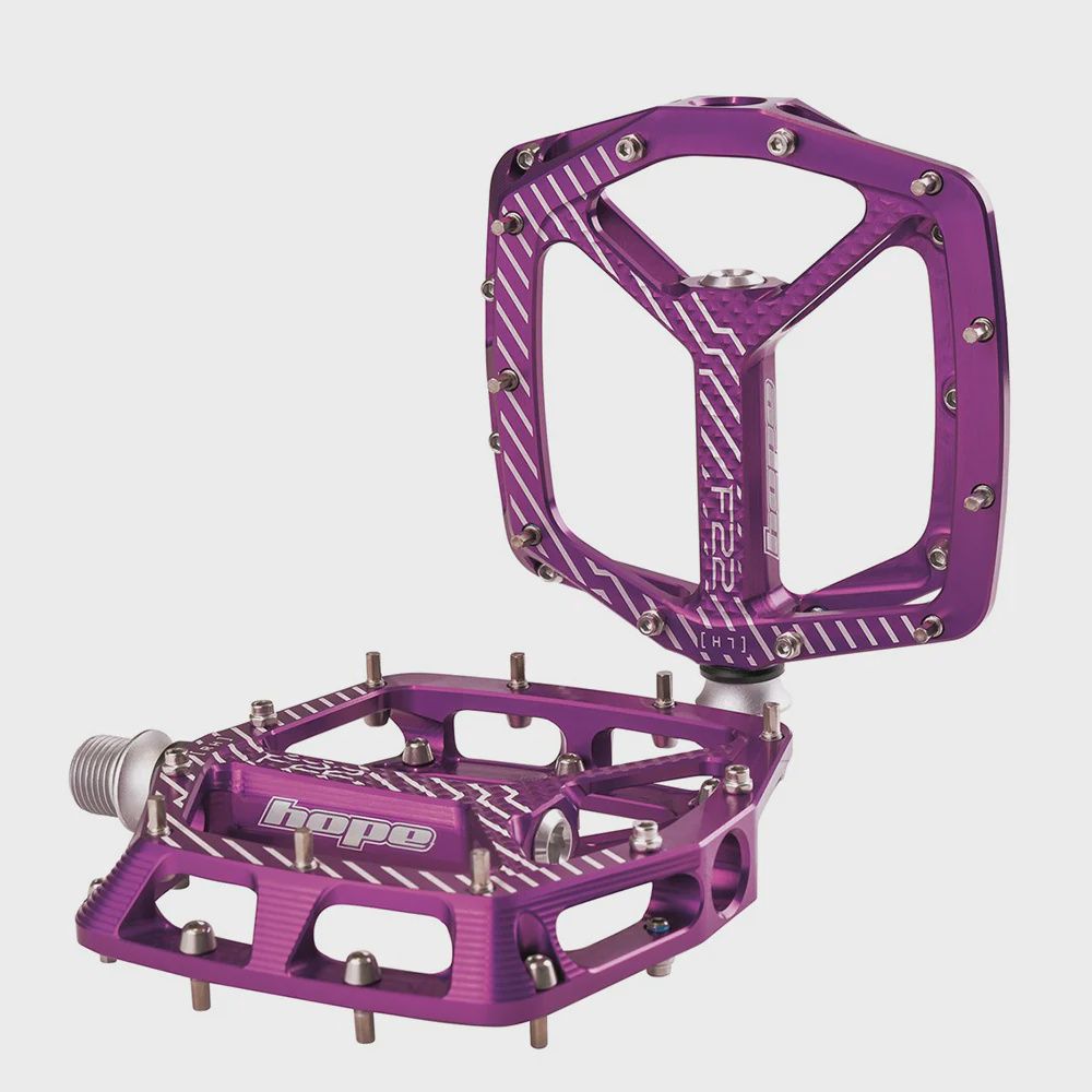 Hope F22 Pedals - Pair, Colour: Purple