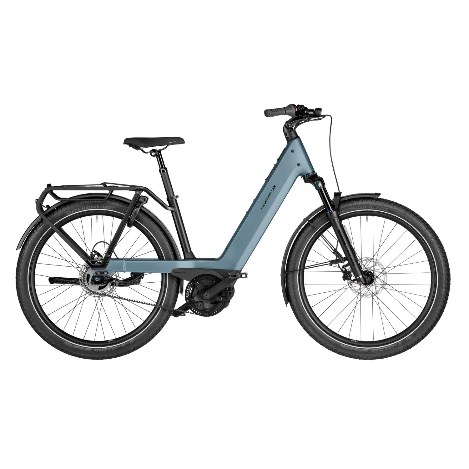 Riese &amp; Muller Nevo 5 Silent Core, Colour: Ice Blue, Size: 45cm