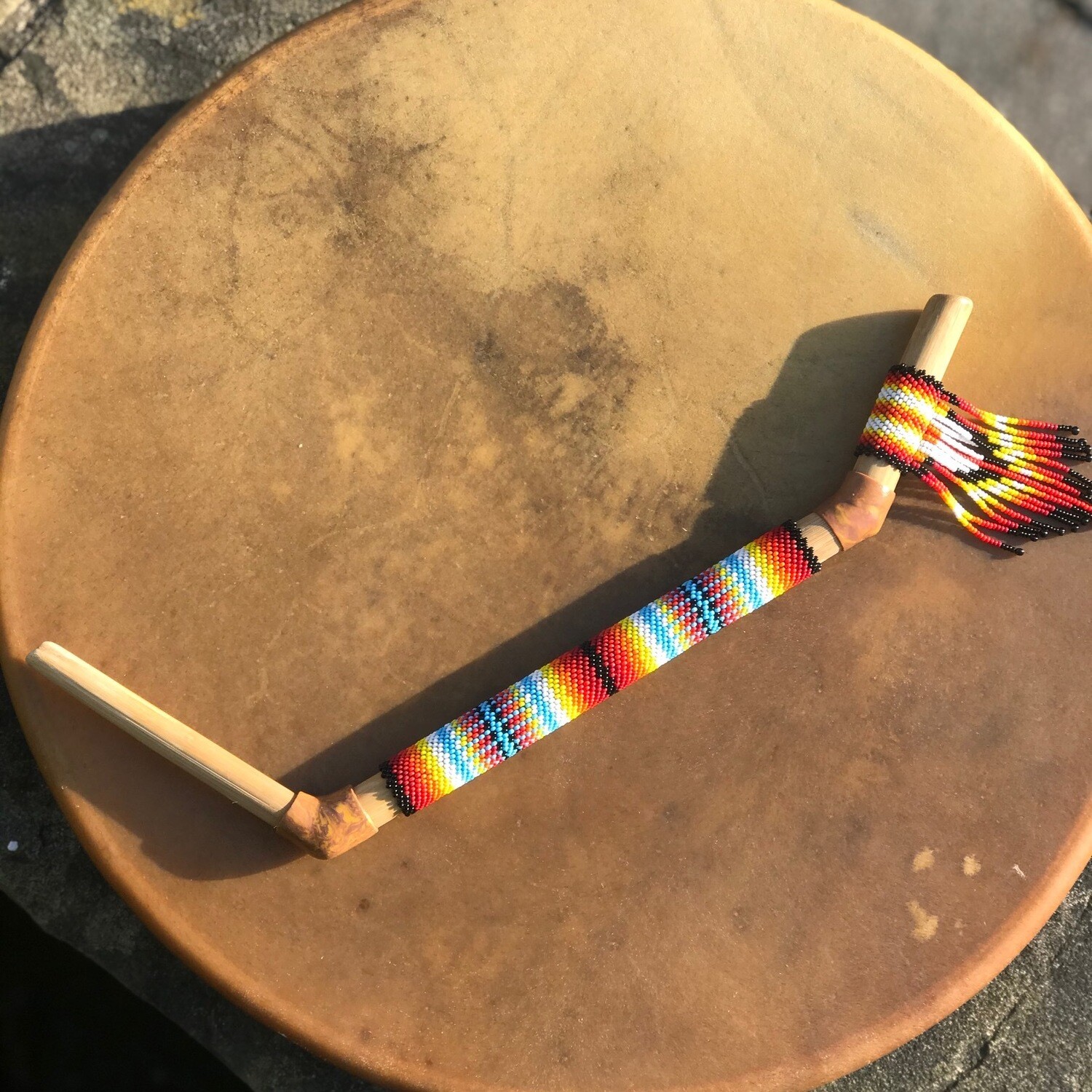 Handcrafted Fire Beaded Ceremonial Tepi